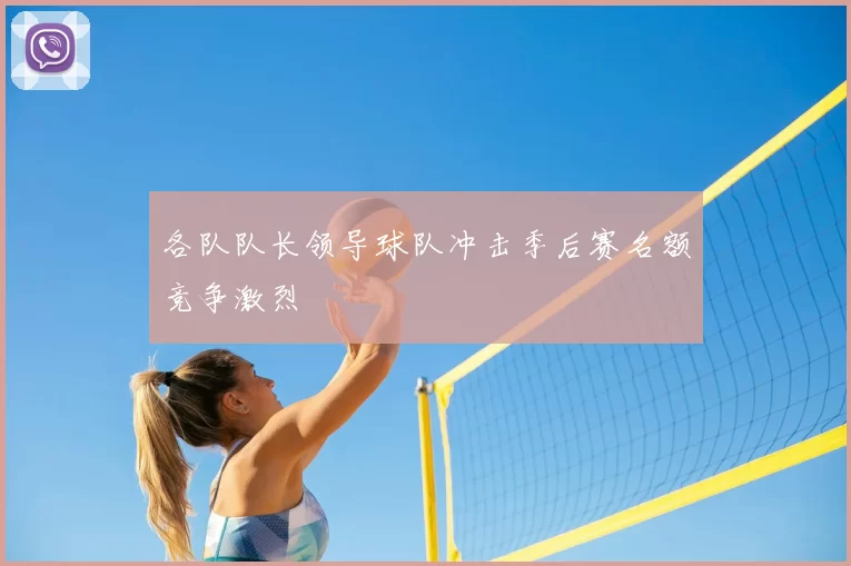 各队队长领导球队冲击季后赛名额竞争激烈